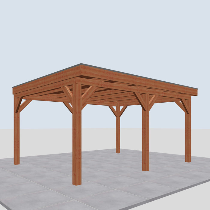 Douglas Overkapping Pietro Classic - 500x395cm - linkerzijaanzicht