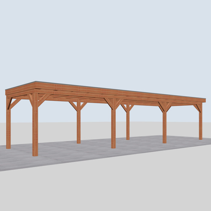 Douglas Overkapping Pisa Classic - 1090x335cm - linkerzijaanzicht