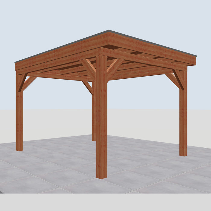 Douglas Overkapping Prato Classic - 315x395cm - linkerzijaanzicht