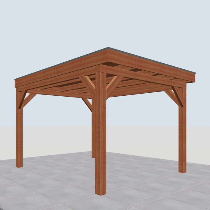 Douglas Overkapping Prato Classic - 315x395cm - linkerzijaanzicht