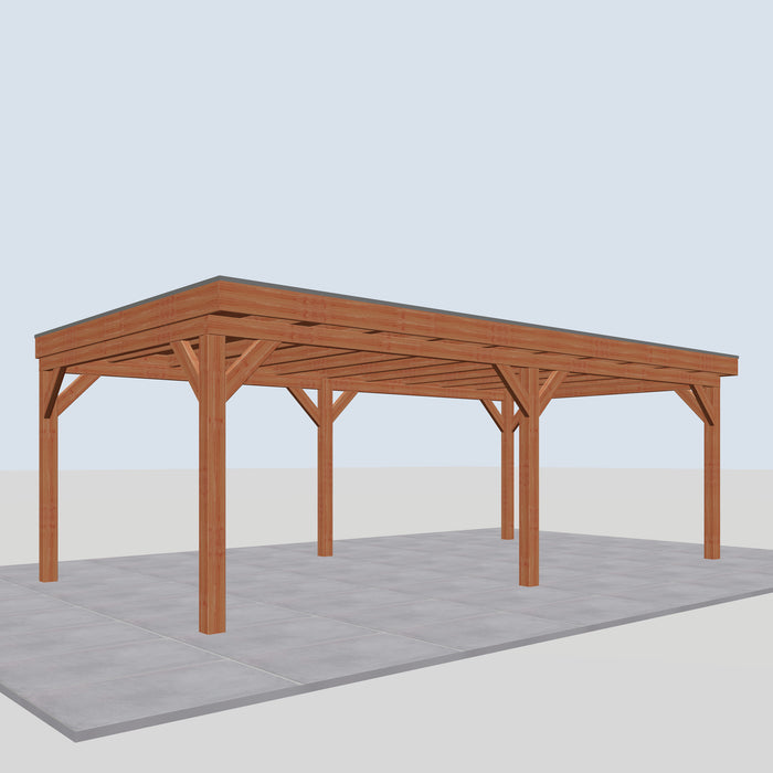 Douglas Overkapping Riva Classic - 735x395cm - linkerzijaanzicht