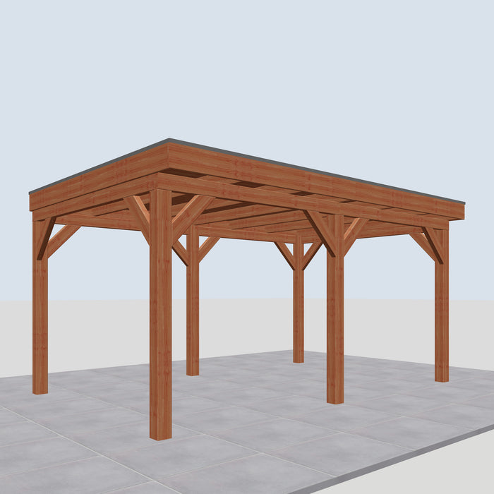 Douglas Overkapping Selva Classic - 500x335cm - linkerzijaanzicht