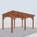 Douglas Overkapping Selva Classic - 500x335cm - linkerzijaanzicht