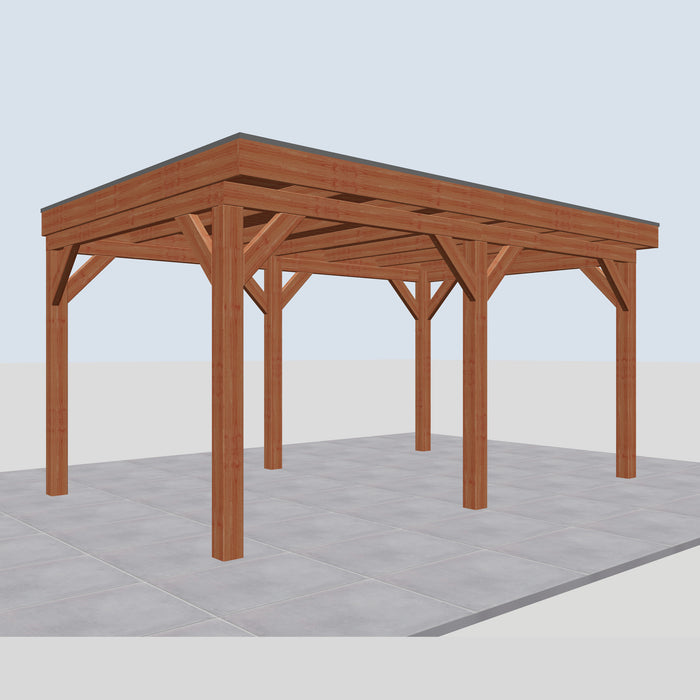 Douglas Overkapping Selva Classic - 500x335cm - linkerzijaanzicht