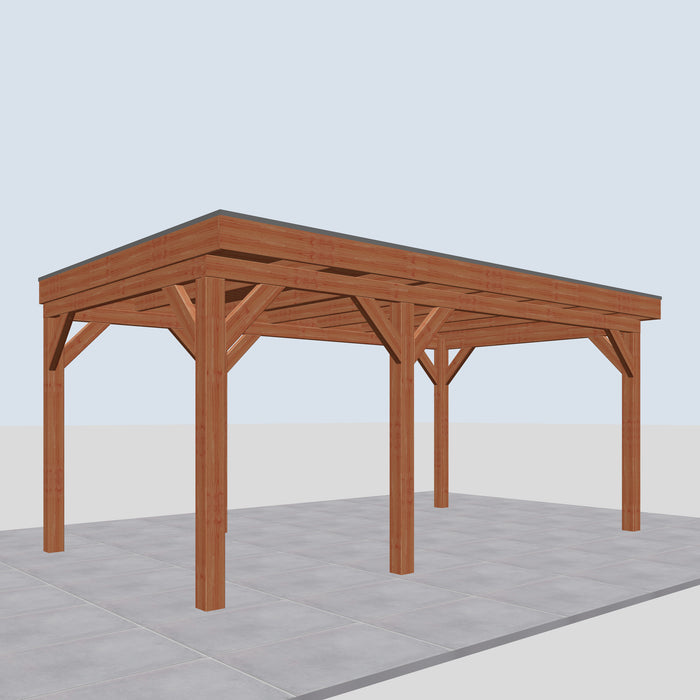 Douglas Overkapping Sorrento Classic - 555x335cm - linkerzijaanzicht