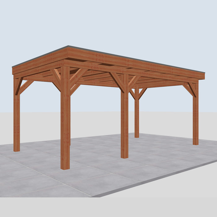Douglas Overkapping Sorrento Classic - 555x335cm - linkerzijaanzicht