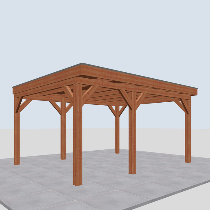 Douglas Overkapping Vada Classic - 490x395cm - linkerzijaanzicht