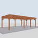 Douglas Overkapping Vico Classic - 855x395cm - linkerzijaanzicht