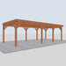Douglas Overkapping Vico Classic - 855x395cm - linkerzijaanzicht