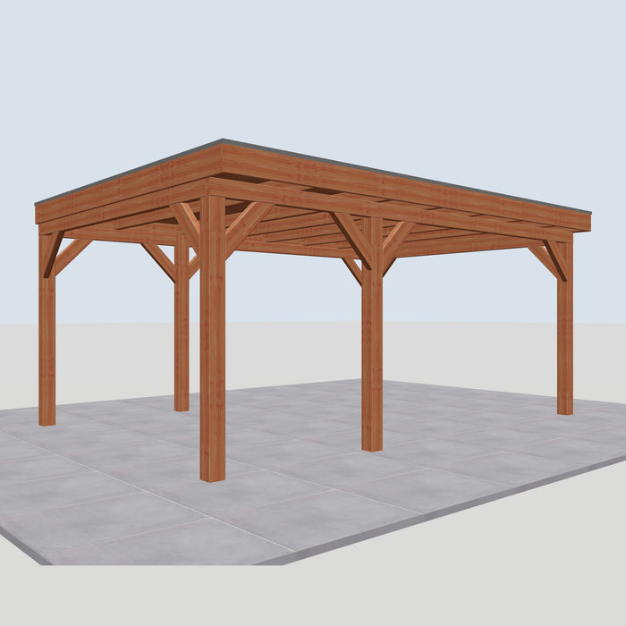 Douglas Overkapping Vittoria Classic - 555x395cm - linkerzijaanzicht