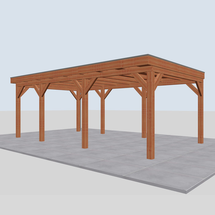 Douglas Overkapping Amefa Classic - 675x395cm - rechterzijaanzicht