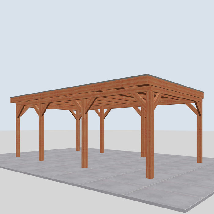 Douglas Overkapping Amefa Classic - 675x395cm - rechterzijaanzicht