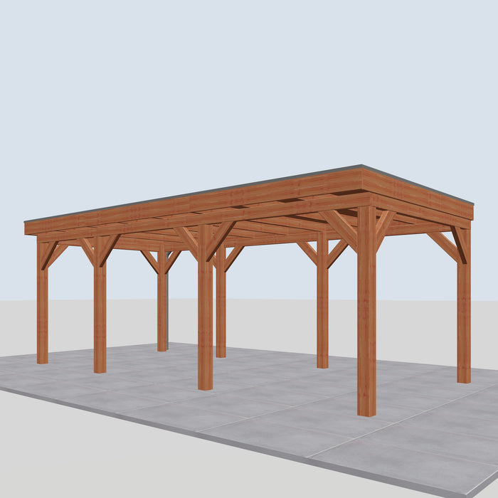 Douglas Overkapping Arezzo Classic - 675x335cm - rechterzijaanzicht