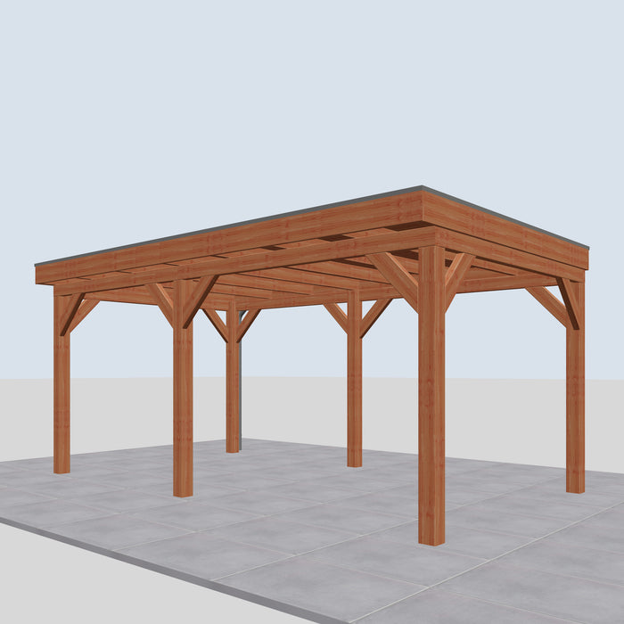 Douglas Overkapping Calabri Classic - 550x335cm - rechterzijaanzicht