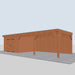 Douglas Overkapping Cima - 960x395cm - rechterzijaanzicht