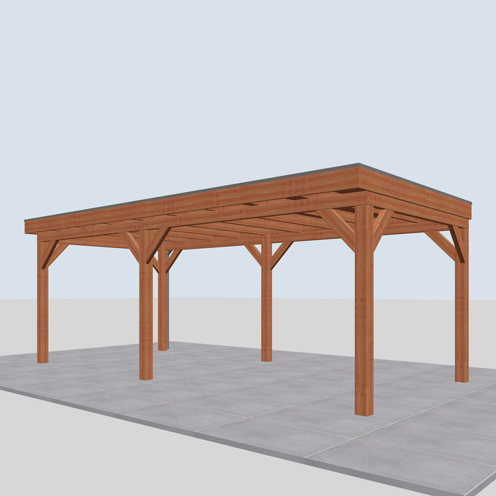 Douglas Overkapping Isola Classic - 670x335cm - rechterzijaanzicht
