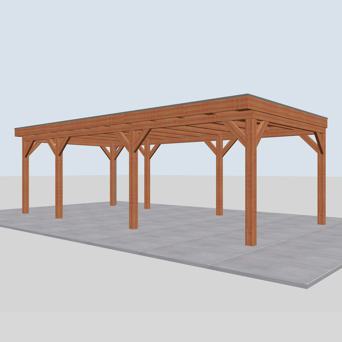 Douglas Overkapping Lago Classic - 780x395cm - rechterzijaanzicht
