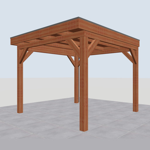 Douglas Overkapping Lano Classic - 315x335cm - rechterzijaanzicht