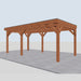 Douglas Overkapping Lermo Classic - 615x335cm - rechterzijaanzicht