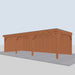 Douglas Overkapping Levo - 895x395cm - rechterzijaanzicht
