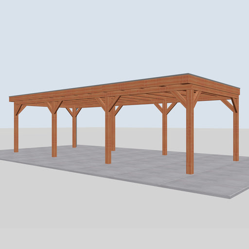 Douglas Overkapping Levo Classic - 895x395cm - rechterzijaanzicht