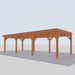 Douglas Overkapping Levo Classic - 895x395cm - rechterzijaanzicht