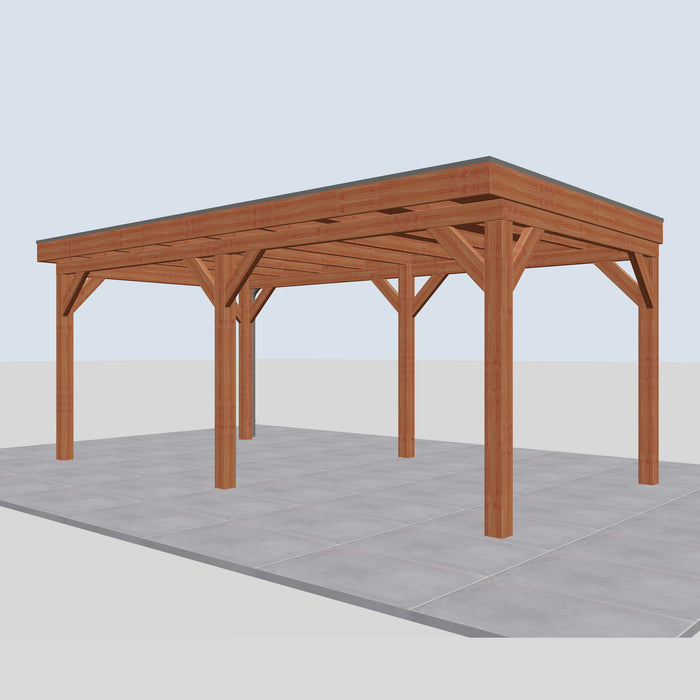 Douglas Overkapping Milano Classic - 605x335cm - rechterzijaanzicht