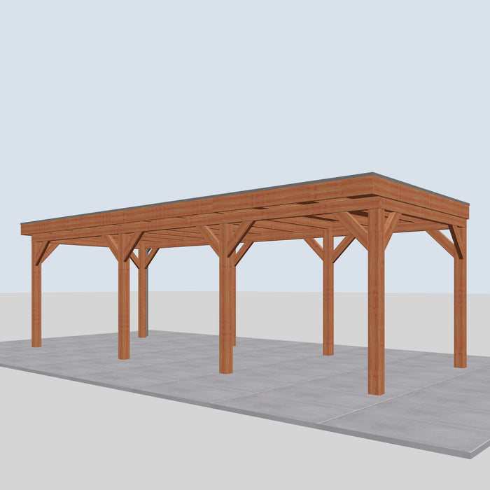 Douglas Overkapping Monza Classic - 790x335cm - rechterzijaanzicht