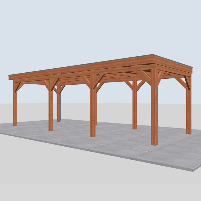 Douglas Overkapping Monza Classic - 790x335cm - rechterzijaanzicht