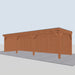 Douglas Overkapping Pasero - 895x335cm - rechterzijaanzicht