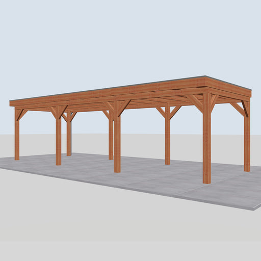 Douglas Overkapping Pasero Classic - 895x335cm - rechterzijaanzicht