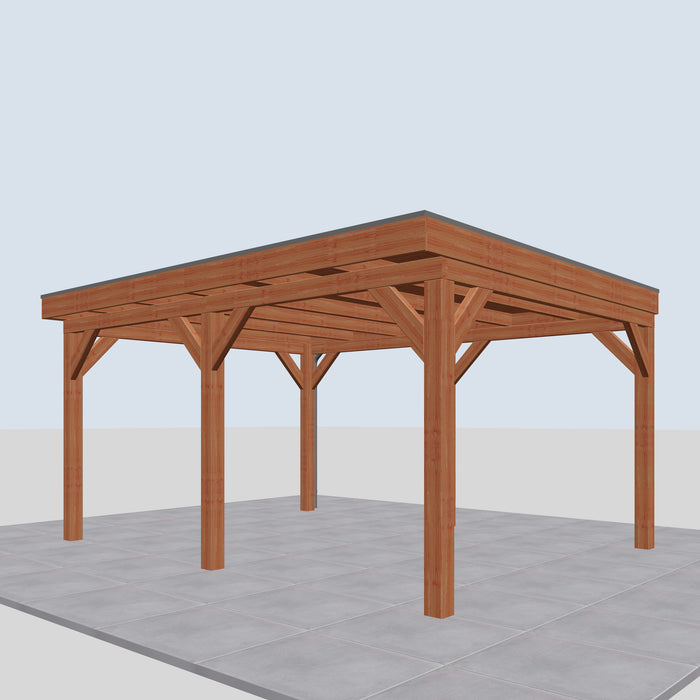 Douglas Overkapping Pietro Classic - 500x395cm - rechterzijaanzicht