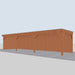 Douglas Overkapping Pisa - 1090x335cm - rechterzijaanzicht