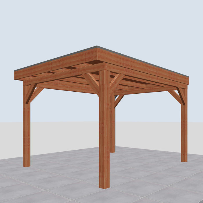 Douglas Overkapping Prato Classic - 315x395cm - rechterzijaanzicht