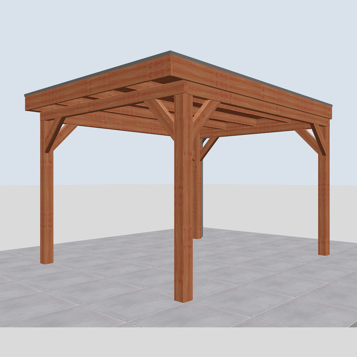 Douglas Overkapping Prato Classic - 315x395cm - rechterzijaanzicht