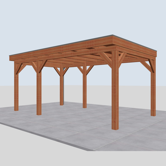 Douglas Overkapping Sorrento Classic - 555x335cm - rechterzijaanzicht