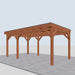 Douglas Overkapping Sorrento Classic - 555x335cm - rechterzijaanzicht