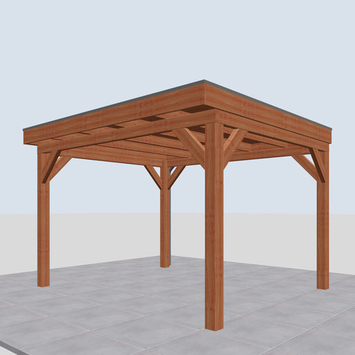 Douglas Overkapping Torino Classic - 380x335cm - rechterzijaanzicht