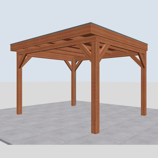 Douglas Overkapping Torino Classic - 380x335cm - rechterzijaanzicht