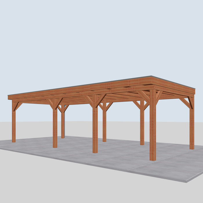 Douglas Overkapping Vico Classic - 855x395cm - rechterzijaanzicht