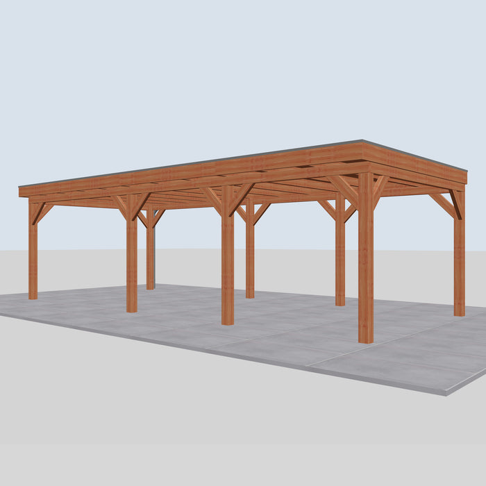 Douglas Overkapping Vico Classic - 855x395cm - rechterzijaanzicht