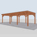Douglas Overkapping Vico Classic - 855x395cm - rechterzijaanzicht