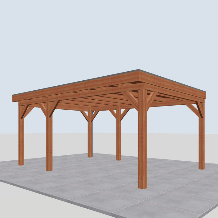 Douglas Overkapping Vittoria Classic - 555x395cm - rechterzijaanzicht