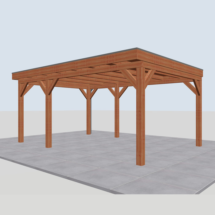 Douglas Overkapping Vittoria Classic - 555x395cm - rechterzijaanzicht