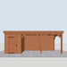 Douglas Overkapping Arezzo - 675x335cm - vooraanzicht