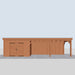 Douglas Overkapping Fermo - 960x335cm - vooraanzicht