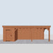 Douglas Overkapping Garda - 780x335cm - vooraanzicht