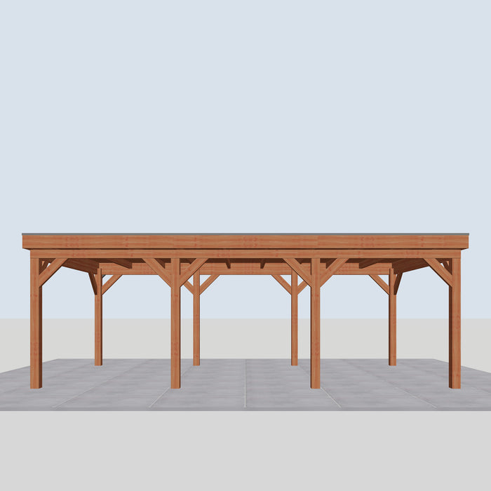Douglas Overkapping Gros Classic - 740x395cm - vooraanzicht