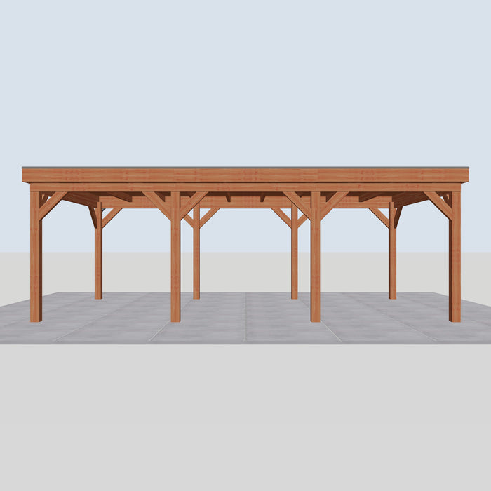 Douglas Overkapping Gros Classic - 740x395cm - vooraanzicht