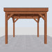 Douglas Overkapping Lano Classic - 315x335cm - vooraanzicht